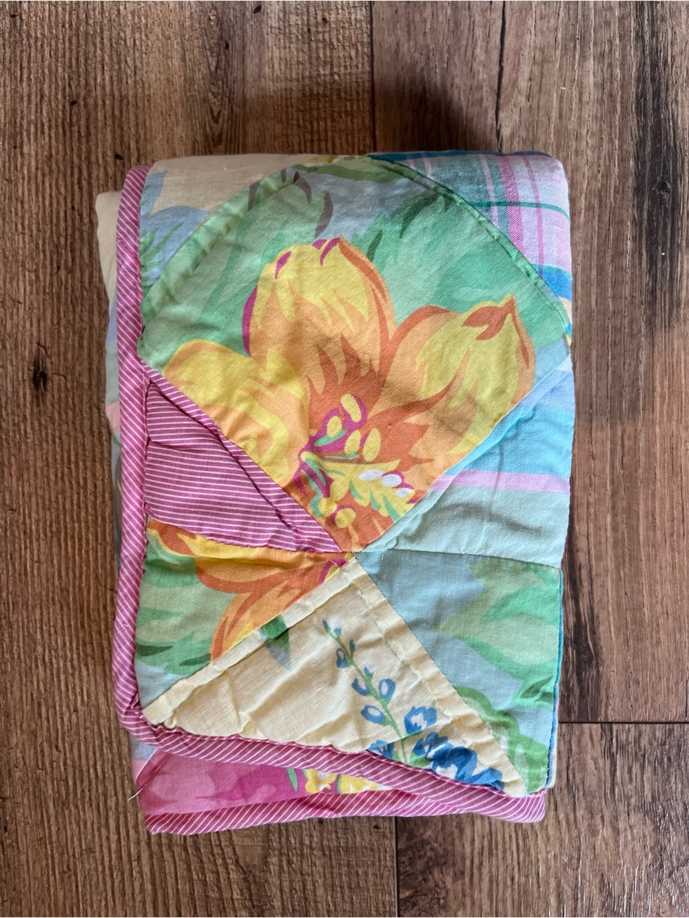 Ralph Lauren Pastel Patchwork Pillow Cover